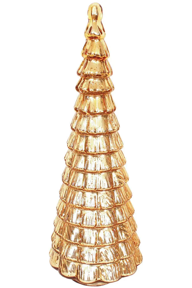 Gold Mercury Glass Christmas Tree Carrie Dunham 