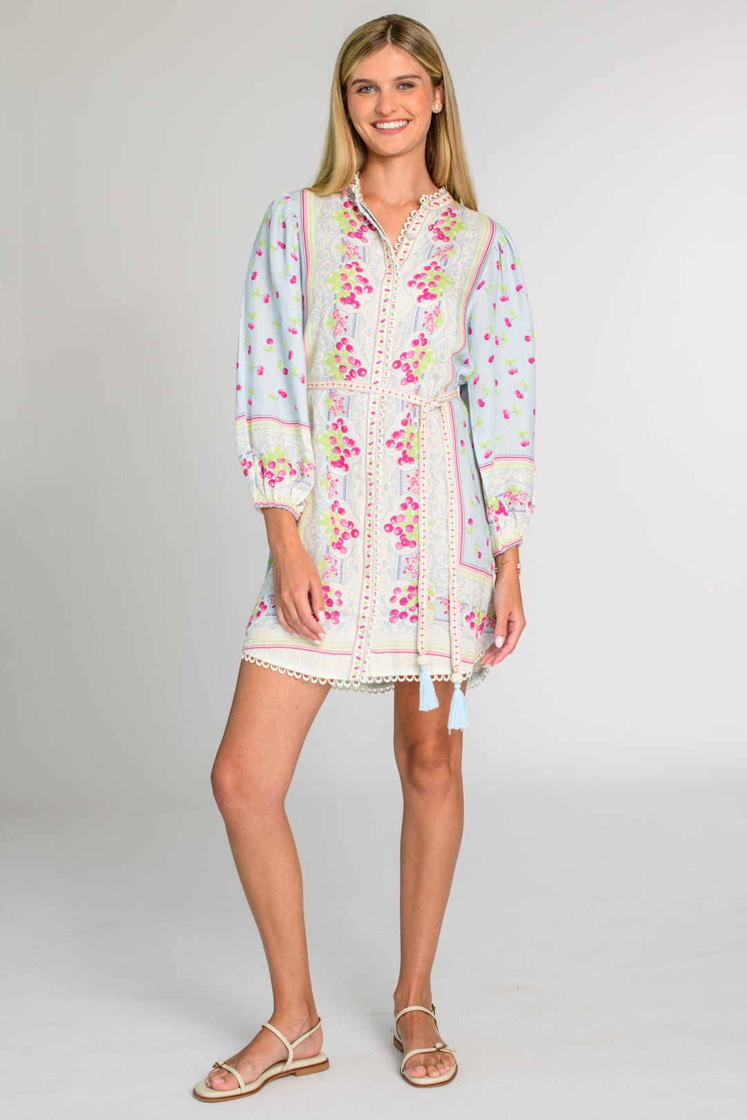 sadie mini dress Pale Blue Cherrie Button Front Sadie Mini Dress XS