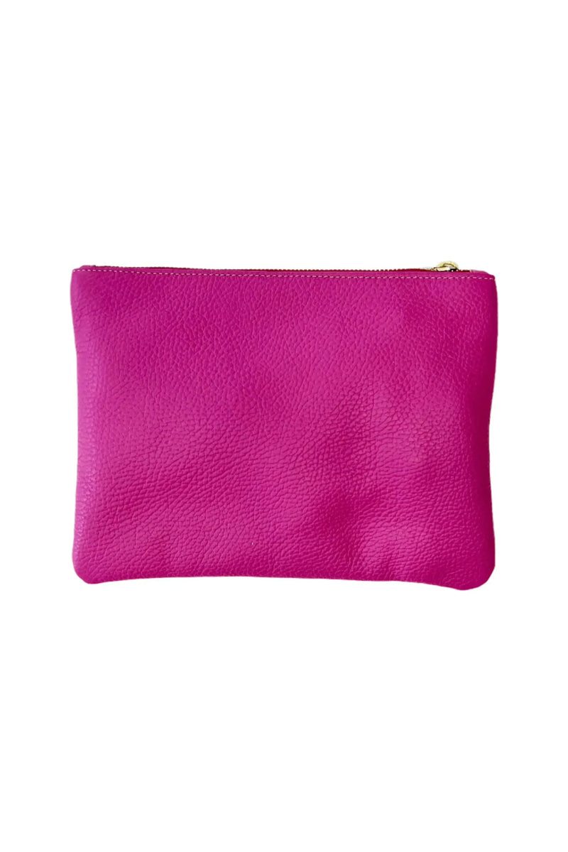 Shaker Raspberry Pebble Tassel Clutch – Carrie Dunham