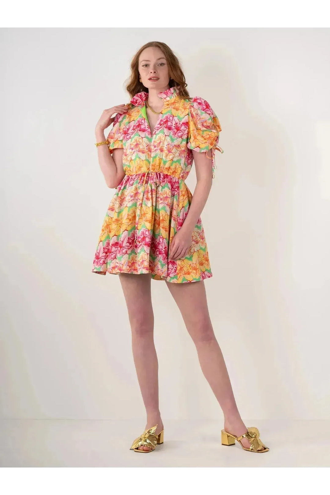 posey mini dress Azalea Floral Puff Sleeve Mini Dress – Carrie Dunham