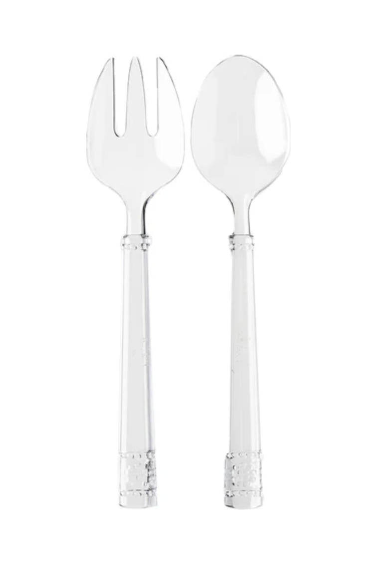 Acrylic Isabella 2pc Salad Server Set