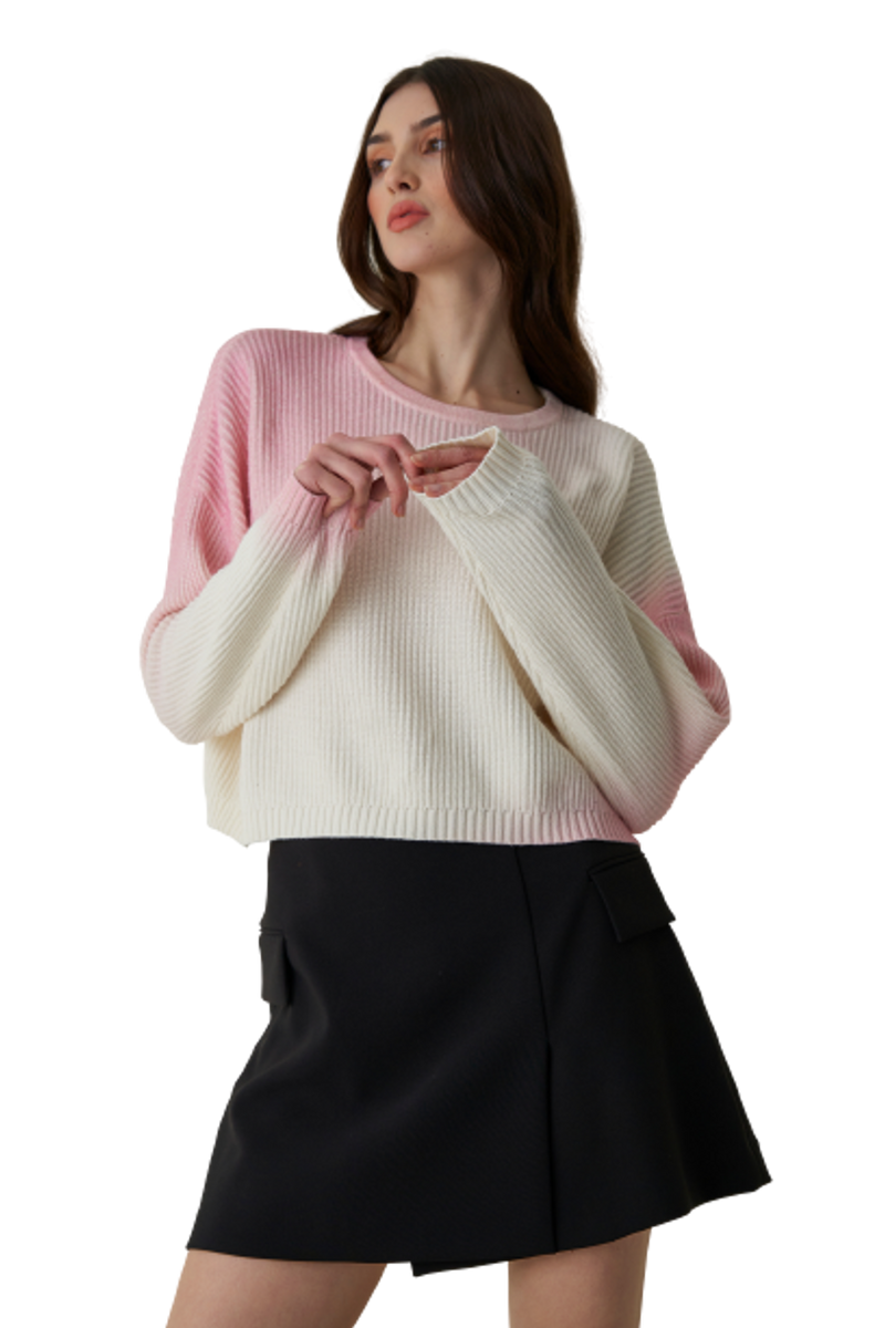 Light Pink Ombre Sweater – Carrie Dunham