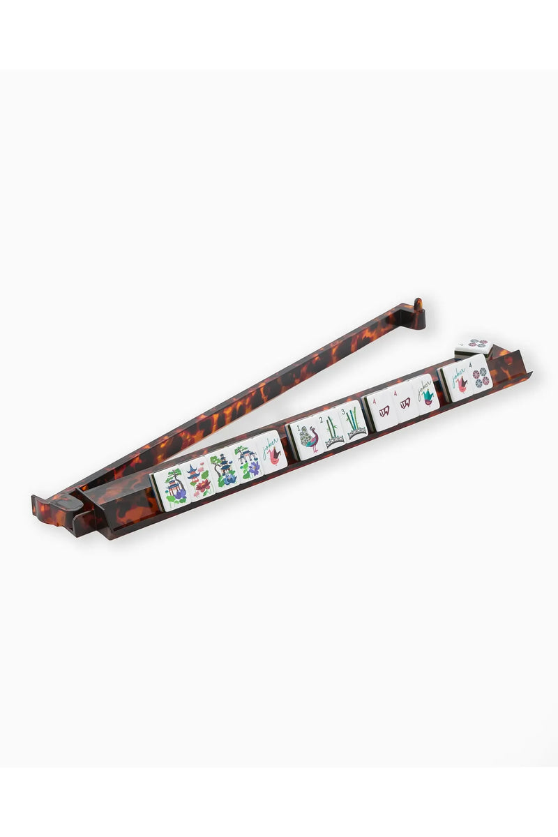 Tortoise Shell Mahjong Rack & Pusher Set – Carrie Dunham