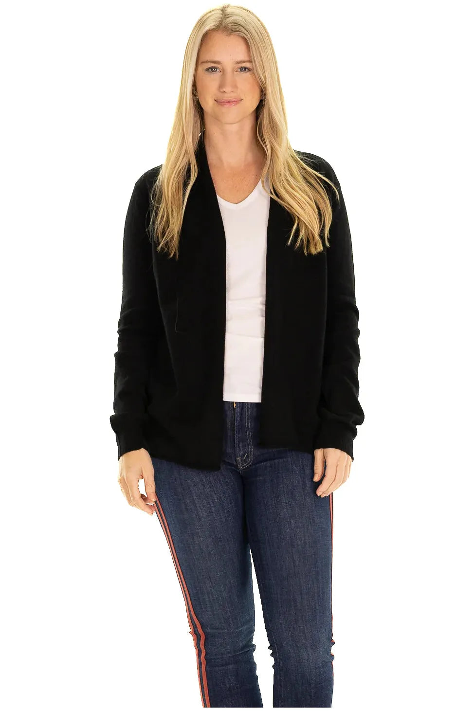 Black Shimmer Cashmere Duster Carrie Dunham