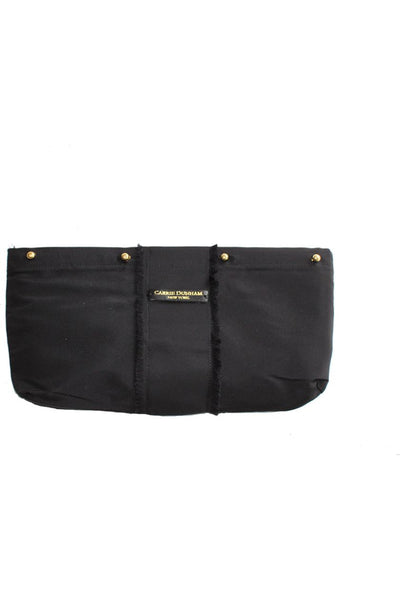 black silk clutch bag
