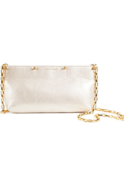Gold Carrie Clutch with gold chain