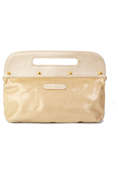 Gold Dunham clutch bag
