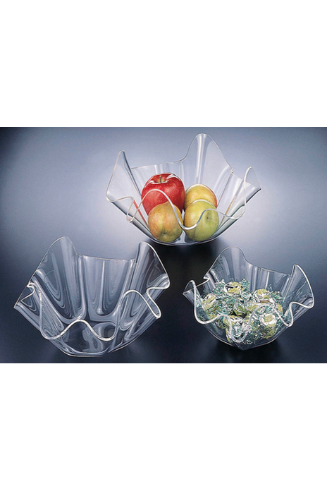Lucite Medium Scallop Bowl
