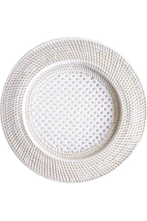 White Rattan Cane Placemats