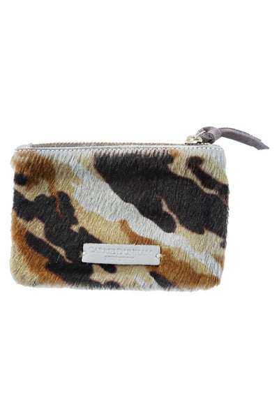 Camouflage Hair on Hide Mini Clutch Bag